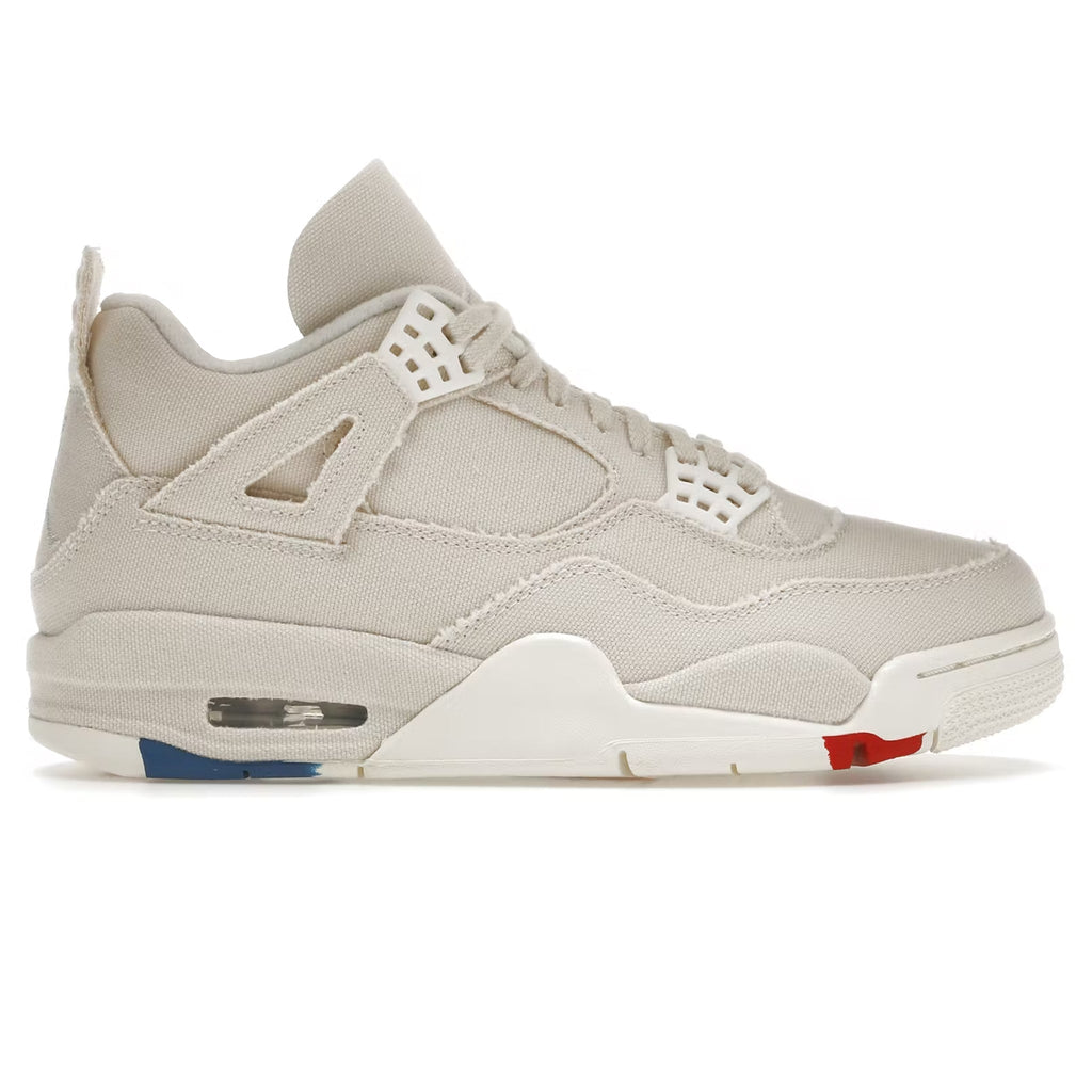 Air Jordan 4 Retro Blank Canvas - Women's Sneakers - Beige
